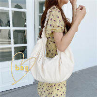 04282 Dumpling Women Bag Design Lotus Leaf Fold Bag Korean Cloud Bag Underarm Messenger Bag Elastic Shoulder Strap Wholesale