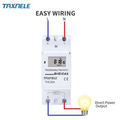 New type Din Rail 2 wire Weekly 7 Days Programmable Digital TIME SWITCH Relay Timer Control AC 220V 230V 12V 24V 48V 16A 30A