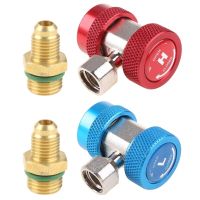 2ชิ้น R134A อะแดปเตอร์ Cepsat Coupling Suku Cadang AC Pendingin Dapat Disesuaikan