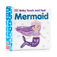 DK touch Book English original baby touch and feel Mermaid Baby Touch cardboard book sensory training learning and playing English Enlightenment for young children