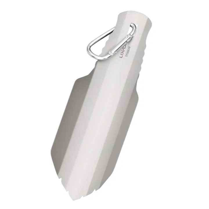 lixada-titanium-garden-hand-shovel-outdoor-แคมป์ปิ้งเดินป่า-backpacking-trowel-with-clip