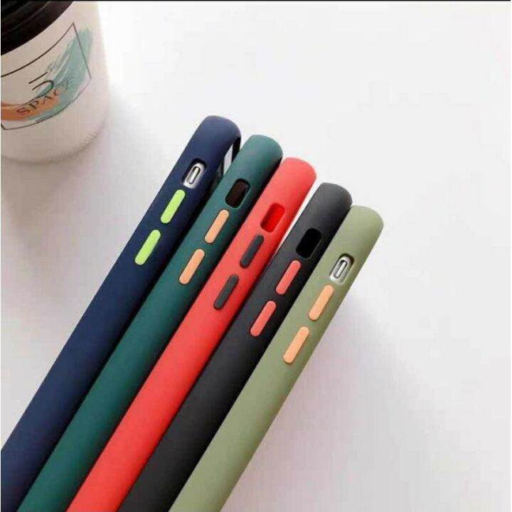 เคสขอบสีหลังขุ่น-redmi8-redmi8a-redmi9-redmi9a-redmi-note8-redminote9-9s-9c-redminote9t-redminote10