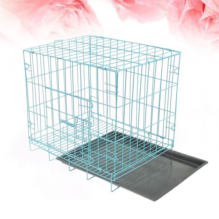 dog-cage-crate-pet-folding-dogs-crates-indoor-medium-puppy-steel-large-metal-house-cages-size-foldable-door-collapsible-tray