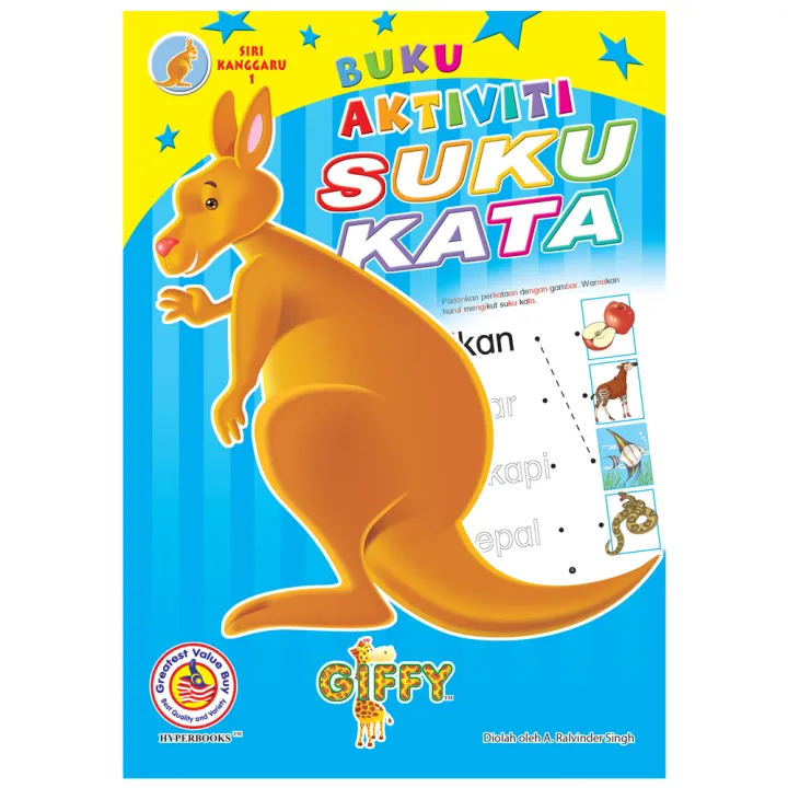 Buku Aktiviti Suku Kata 16 Pages A5 Size (1) SIRI KANGGARU 1 | Lazada