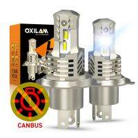 Oxilam 2ชิ้น Canbus H4 Led 9003 Hb2หลอดไฟหน้ารถไฟสูงต่ำโคมไฟรถยนต์สำหรับ Vw โปโล Beetle Touran ฮอนด้าซีวิคที่นั่ง Audi