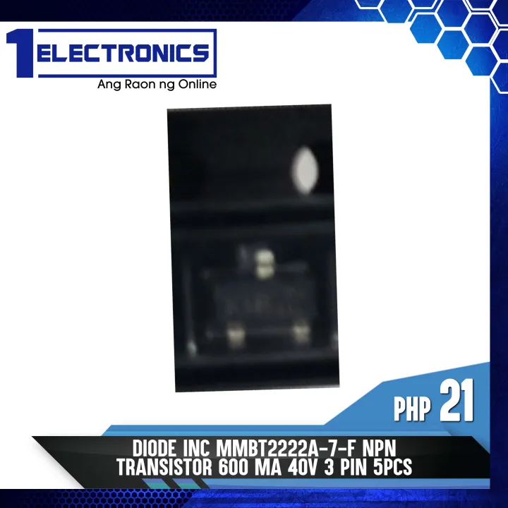 HeyNana Lot De 50 Transistors NPN 2N2222, 600 MA 40 V TO-92, Pour