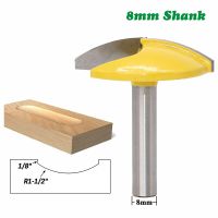 1PC 8MM Shank Milling Cutter ไม้แกะสลักชามขนาดเล็กด้านล่างมีดกัดตัดไม้ 1-3 / 4－มีดประตูกว้างงานไม้