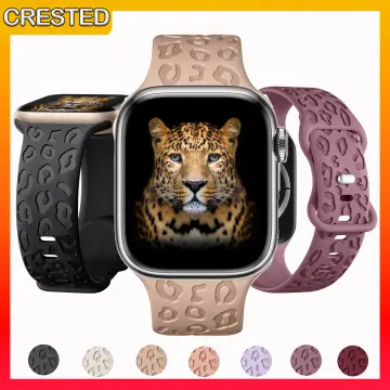 Apple Watch Band Women Silicone Strap Leopard Floral IWatch Ultra SE 8 7 6  5 4 3