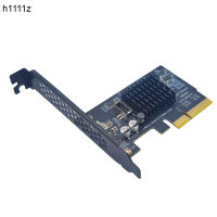 PCI-E USB 3.2 GEN2 * 2 20Gbps TYPE E การ์ดเอ็กซ์แพนชัน PCI Express 3.0 X4ไปยังอะแดปเตอร์ TYPE-E SATA Power สำหรับ PC แผงด้านหน้า USB C Riser