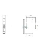 Schneider Idpn Vigi + 230VAC 6KA 4.5KA เบรกเกอร์วงจรป้องกันรั่วขนาดเล็ก6A 10A 32A 25A 20A