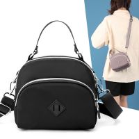 Korean Version Simple Shoulder Bag Textured Nylon Cloth Handbag Casual Lightweight Messenger All-Match Middle-Aged Mother 【AUG】