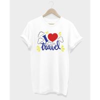 เสื้อยืดท่องเที่ยว I Love Travel T-ShirtS-5XL
