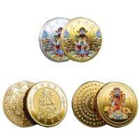 【CC】♚  Chinese Collectible Coins of Wealth Money and Treasures Commemorative Badge Souvenir Gifts