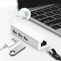 【In-demand】 liaoxian3105992120 USB Type C เป็น USB 3.0 3-Port HUB พร้อม RJ45 Gigabit Ethernet Port Adapter เครือข่าย USB Lan สำหรับ Macbook