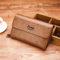 Jeep Buluo Multi Purpose High Quality Clutch Bag / Double Zipper Wallet