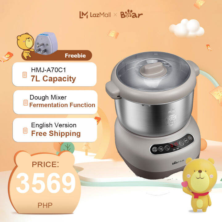 Bear Dough Mixer 7L Chef Machine Small Automatic Electric Household