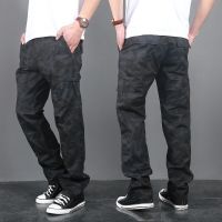 CODna68138 Seluar Slack Lelaki Mens Casual Pants Loose Large Size Cotton Straight Mens Pants Trousers Elastic Waist