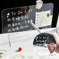 Marker Pen Whiteboard Erasable Desk Decoration for Doing List Acrylic Daily