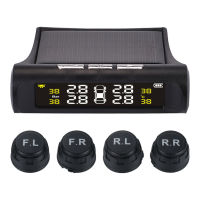 ONWRACE สมาร์ท TPMS 1ชุด,พลังงานแสงอาทิตย์ไร้สาย4เซ็นเซอร์ภายนอกชาร์จ USB จอแสดงภาพ LED รถยนต์เตือนอุณหภูมิยางอุปกรณ์เสริมสำหรับยานพาหนะระบบควบคุมสมาร์ท TPMS USB