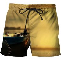 Angling Fish Short Pants Men Women Fashion 3D Printed Swimsuit Beach Shorts Swim Trunks Skateboard Sport Casual Loose Shorts