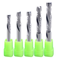 10Pcs 3.175456810Mm สองขลุ่ย UP DOWN Cut Milling Cutter 2F คาร์ไบด์ End Mill CNC Router แกะสลัก Bits สำหรับงานไม้