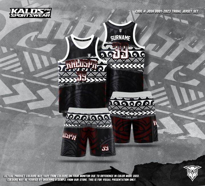 KALOSph BASKETBALL JERSEY SET CODE # JOSH 0001-2023 TRIBAL CONCEPT