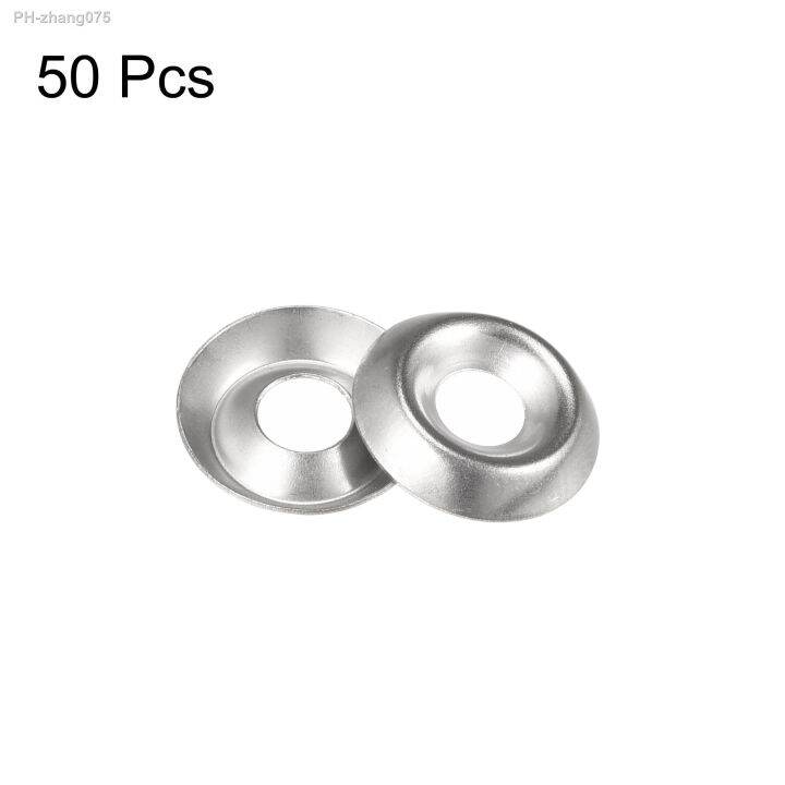 uxcell-50pcs-8-304-stainless-steel-cup-washer-countersunk-for-screw-bolt