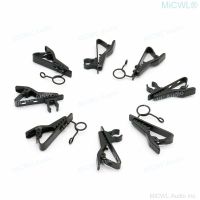 Black Metal Clip Lavalier Headset Microphones Attaching Clamp for Sennheiser Shure Audio-Technica Microfone 6mm Size