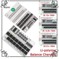 REQDSV 100A Li-ion lmo BMS PCM 12V 16.8V 21V 3.7V เครื่องชาร์จแบตเตอรี่ Balancer สมดุลการชาร์จ แผงวงจรป้องกัน 18650 Li-ion