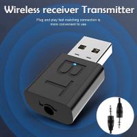 พร้อมส่ง โปรโมชั่น Mini Bluetooth 5.0 Audio Receiver Transmitter 3.5 มม. อะแดปเตอร์ไร้สาย ส่งทั่วประเทศ อะ แด ป เตอร์ อะแดปเตอร์ รถยนต์