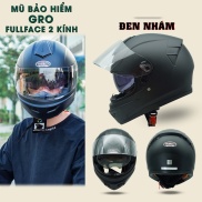Mũ bảo hiểm fullface 2 kính Gro chính hãng, phong cách thể thao cá tính