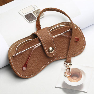 Stylish Glasses Cover Compact Eyeglass Holder Slim Eyeglass Organizer Eyewear Protection Clip PU Sunglasses Bag