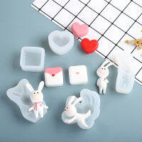 Car Air Outlet Incense Smoked Kitchen Tools Silicone Mold Home Decor DIY Love Rabbit Envelope