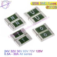 ►♨ 20pcs One-Time Positive Disconnect SMD Restore Fuse 1206 3216 0.5A 1A 2A 2.5A 3A 4A 5A 6A 7A 8A 10A 12A 15A 20A 30A Fast Acting