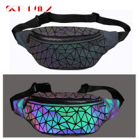 New Waist Bags Fanny Pack For Women Belt Bag Geometry Uni Waist Fanny Packs Female Luminous Waist Packs Chest Bag sac banane