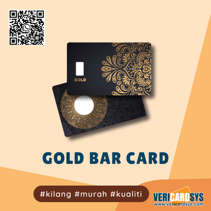 [PreOrder/Customize Size] Plastic Gold Bar PVC Card Gold Bar Card