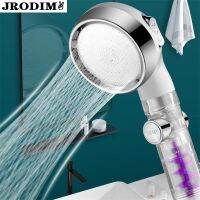 New Adjustable 3 Mode Turbo Shower Head High Pressure Water Saving Shower Head SPA massage Spray Nozzle Bathroom Accessories