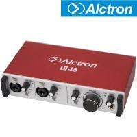 Alctron U48 24บิตช่องสัญญาณคู่ USB การ์ดเสียงภายนอกแปลงสัญญาณจาก A ไปยัง D หรือ D เพื่อการถ่ายทอดสดและบันทึก