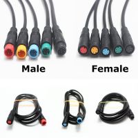 1Pcs 100cm E-bike Speed Sensor M/F Extension Cable M8 2 3 4 5 6 Pin Electric Bicycle Waterproof for Ebike Display Copper Wire