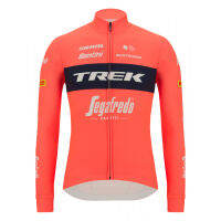 Stn Trk Segafredo เสื้อเจอร์ซีย์นักปั่นแขนยาวมีรูระบายอากาศจักรยานเสือภูเขาอุปกรณ์ฝึกสำหรับผู้ชาย