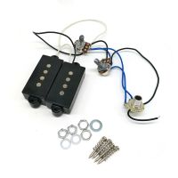 TECHCHIP Electric Guitar Pickup Wire Harness PB Bass 4-String Electric Guitar Neck and Bridge Pickups Set