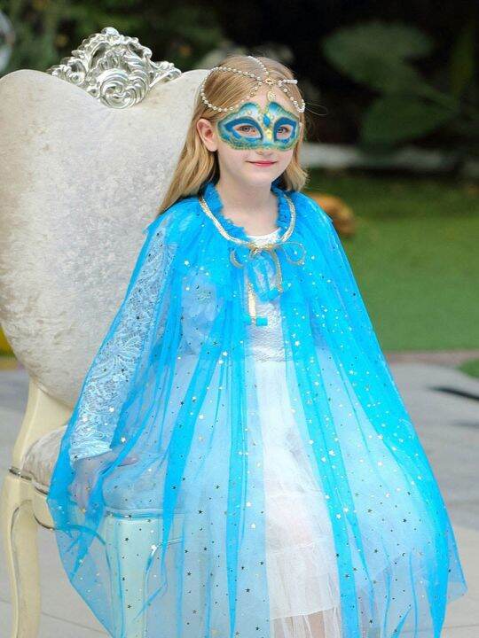 Children's mask halfface female Halloween masquerade party mask cos