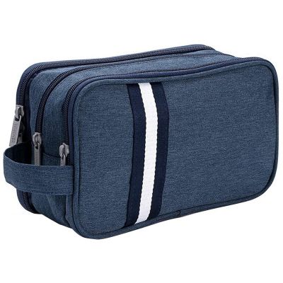 Travel Toiletry Wash Bag Dry &amp; Wet Separation Gym Shaving Organiser Bag with 3 Compartments