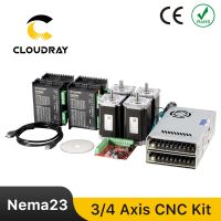 【hot】✉☁ Cloudray 3/4 Axis Nema23 3.0N.m Stepper Motor Driver USB Controller Board and 350W Supply