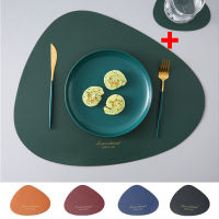 Placemats Disc Coaster for Dining Table Waterproof Wipeable PU Leather Place Mats Washable Kitchen Table Mats for Home Decor