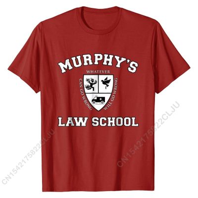 Shirt Murphys Law School T-Shirt Prevalent Student Top T-shirts Cal Men Tops T Shirt Cotton Clic