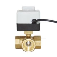 【YF】 Brass Motorized Ball Valve 3-Wire Two Control Electric Actuator AC220V 3 Ways /2 Way DN15 DN20 DN25 DN32 DN40 with Manual Switch