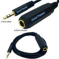 Gold-Plated 3.5mm Male to 6.35mm Female Audio Cable 1/8 Male to 1/4 Female 3.5mm to 6.35mm Cable 1.5m Cables