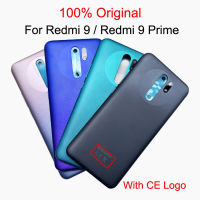 ต้นฉบับสำหรับ Xiaomi R Edmi 9กลับฝาครอบแบตเตอรี่ด้านหลังที่อยู่อาศัยประตูกรณีสำหรับ Redmi9นายกรัฐมนตรีฝาครอบแบตเตอรี่ที่มีปุ่มด้านข้างแทนที่