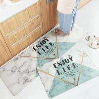 PVC Leather Kitchen Mat Eliminate Fatigue Kitchen Carpet Non-slip Floor Mat Waterproof and Oil-proof Kitchen Rug